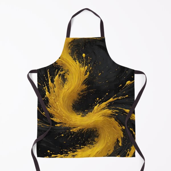 Item preview, Dynamic Black & Yellow Paint Abstract Shirt designed and sold by WAUZ.