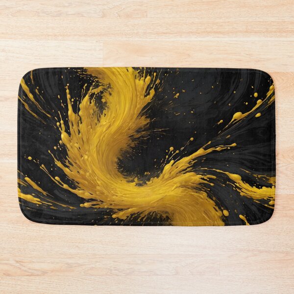 Item preview, Dynamic Black & Yellow Paint Abstract Shirt designed and sold by WAUZ.