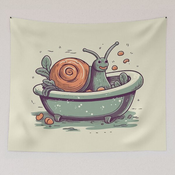 Item preview, Snail in the Bathtub designed and sold by Amir Faysal.
