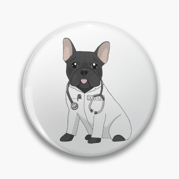 Item preview, Doctor Black French Bulldog designed and sold by KobiusDesigns.