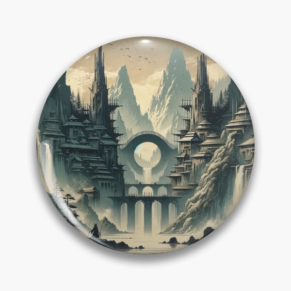 Item preview, Enigmatic Moria: Japandi-Inspired Fantasy Depths designed and sold by MythicBiscuit.