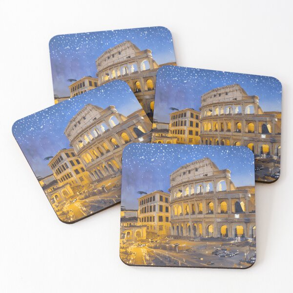 Item preview, The Colosseum in Rome at Night designed and sold by Marymarice.