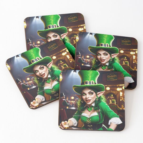 Item preview, Leprechaun At A Bar on Saint Patrick's Day designed and sold by NerdscapeDC.