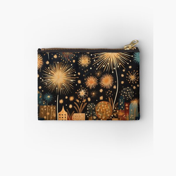 Item preview, Sparkling Gold City Fireworks designed and sold by Neika Shimm Designs.
