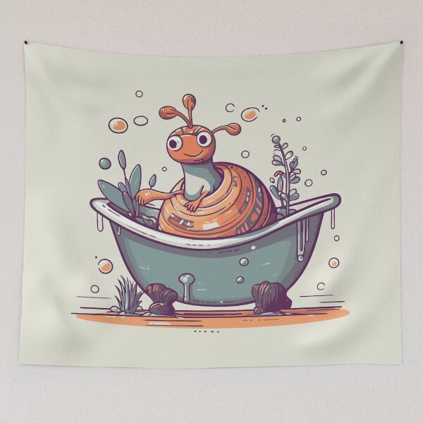 Item preview, Snail in the Bathtub designed and sold by Amir Faysal.
