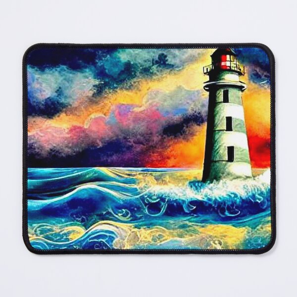 Item preview, Lighthouse in rough sea designed and sold by George Hutton Hunter.