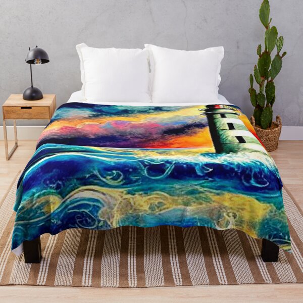 Item preview, Lighthouse in rough sea designed and sold by George Hutton Hunter.