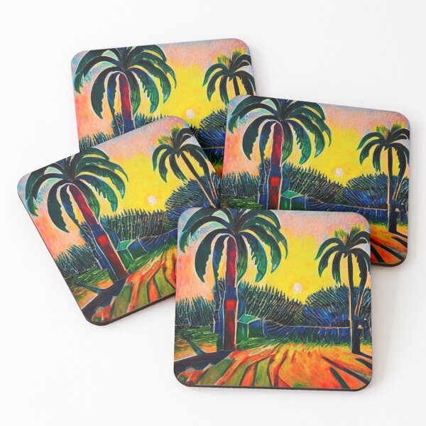 Item preview, Sunset between Palms designed and sold by George Hutton Hunter.