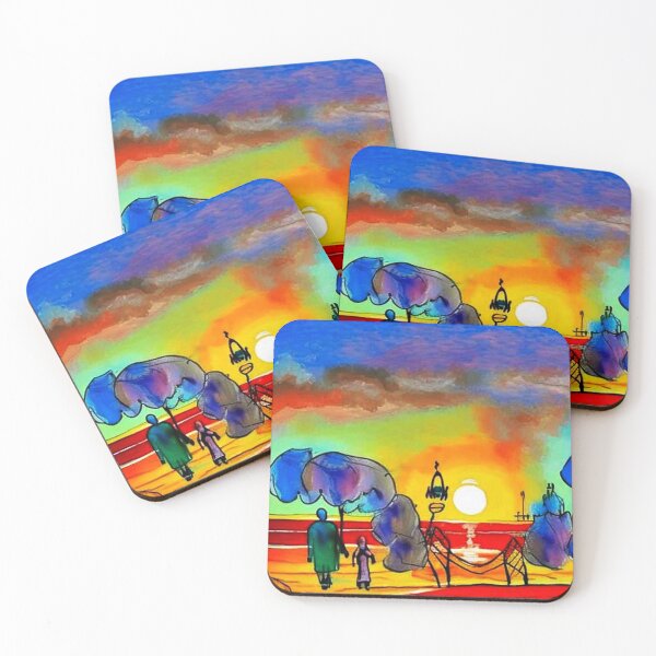Item preview, Walking along the Beach designed and sold by George Hutton Hunter.