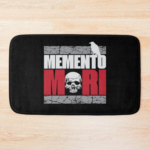 Item preview, Memento Mori VI - Skull And Crow - Latin Quote - Stoic Stoicism Philosophy designed and sold by WIZECROW.
