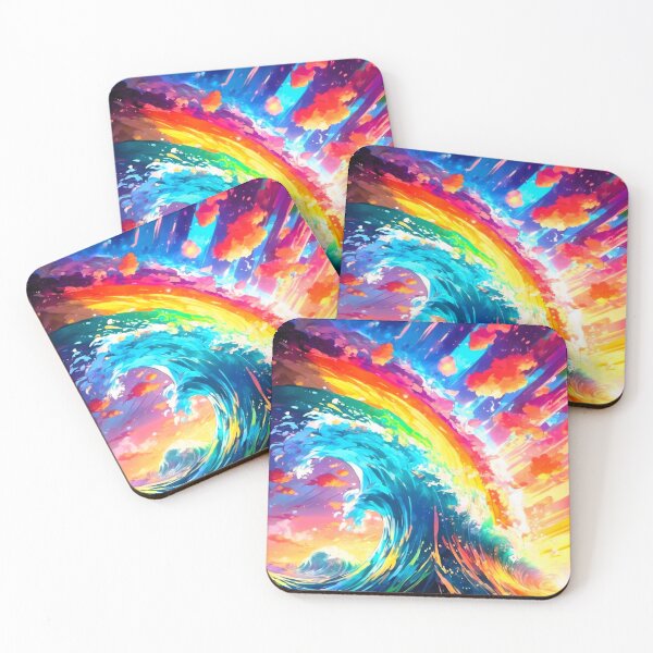 Item preview, multicolored waves are unleashed designed and sold by janjacbu.