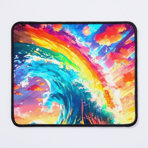 Item preview, multicolored waves are unleashed designed and sold by janjacbu.