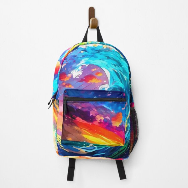 Item preview, multicolored waves are unleashed designed and sold by janjacbu.