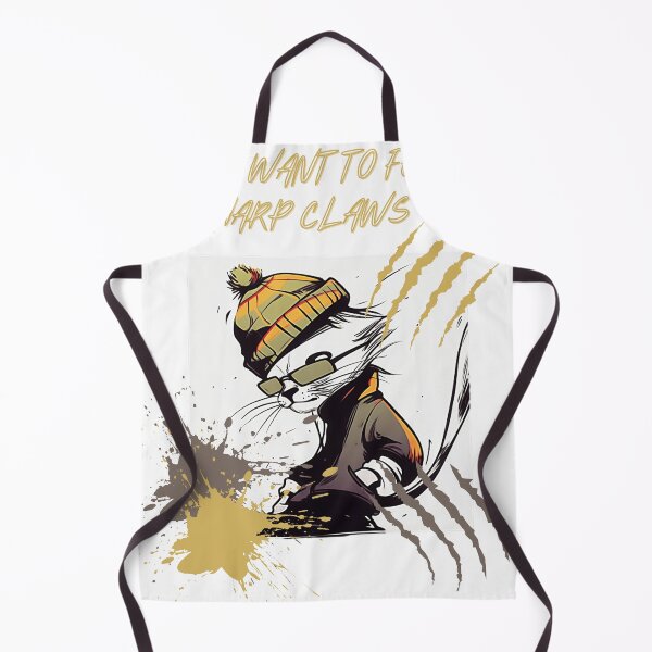 Item preview, Hipster cat with claws designed and sold by GrooveGrip.
