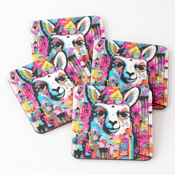 Item preview, Grafitti Inspiration Street Art Alpaca graffiti abstract designed and sold by Toms Tee.