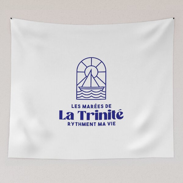 Item preview, La Trinité sur mer the tides punctuate my life - Brittany Morbihan 56 BZH Mer designed and sold by Burning Dog.