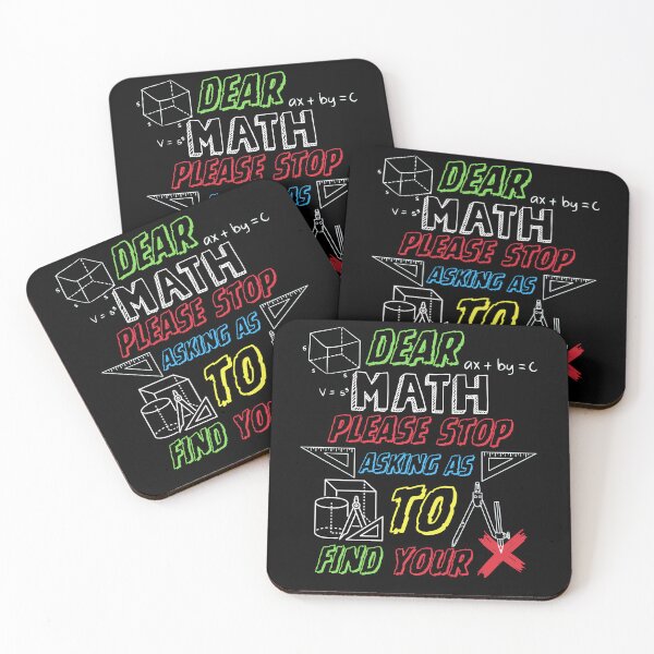 Item preview, Dear Math Please Stop Asking As to Find Your X - Funny Aesthetic Algebra Art designed and sold by Raccoon's World.