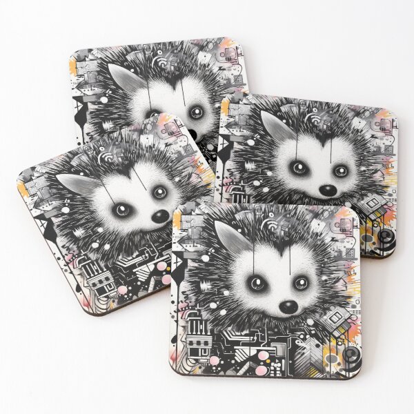 Item preview, Grafitti Inspiration Street Art Hedgehog graffiti designed and sold by Toms Tee.