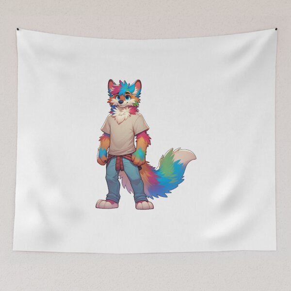 Item preview, Gay Furry Multicolored Pride Fur Rainbow Cosplay designed and sold by kylmllr101684.