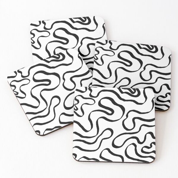 Item preview, Black liquid lines  designed and sold by Burn0ut.