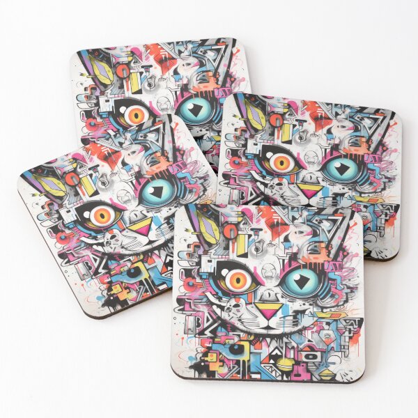 Item preview, Grafitti Inspiration Street Art Lynx Abstract graffiti designed and sold by Toms Tee.