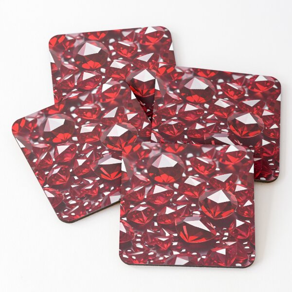 Artikelvorschau, Red Ruby Gemstone Pattern entworfen und verkauft von TheArtOfPat.