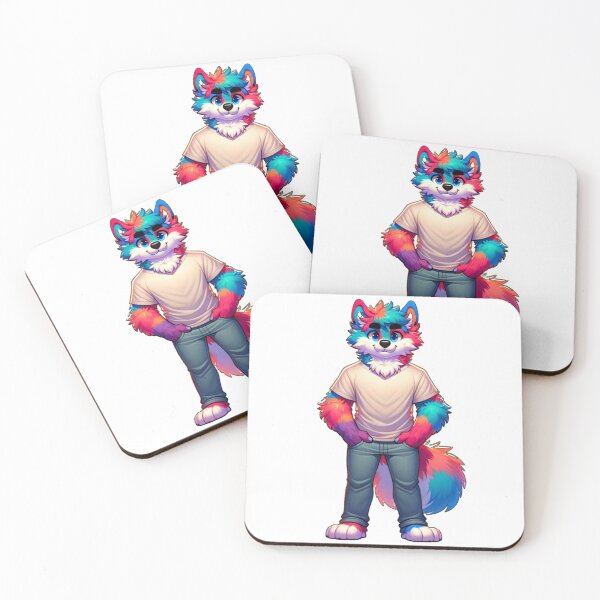 Item preview, Gay Furrie Multicolored Pride Fur Rainbow Cosplay designed and sold by kylmllr101684.