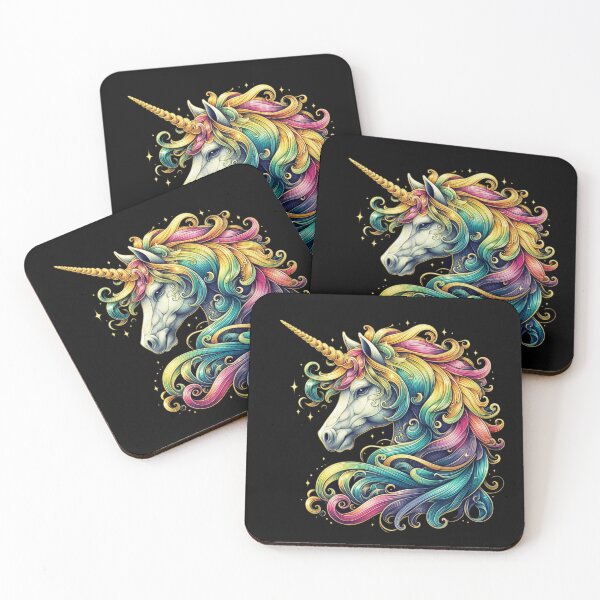 Item preview, Beautiful Multicolour Unicorn  designed and sold by Artcartstart.