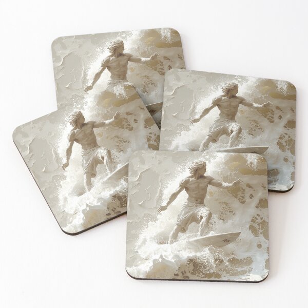 Item preview, Sculpted by the Waves - The White Surfer" designed and sold by Tsurfinculture.
