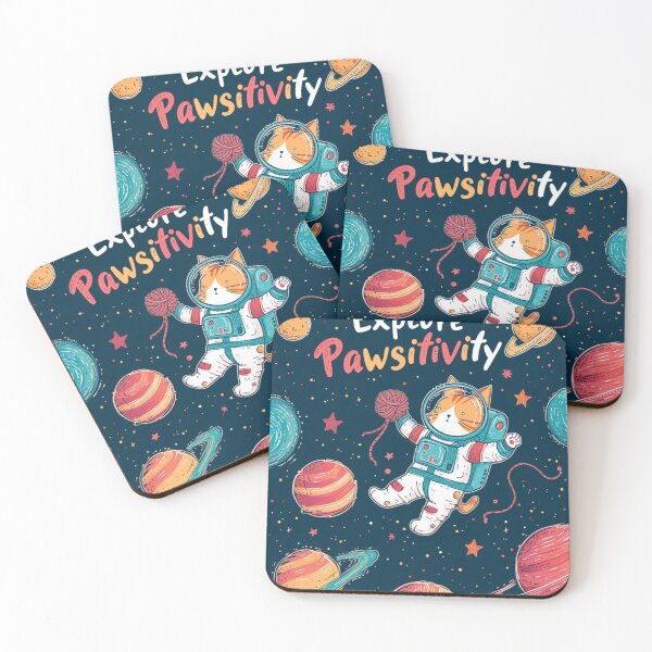 Item preview, Galactic Pawsitivity: Adorable Astronaut Cat Among the Stars designed and sold by David Balzen.