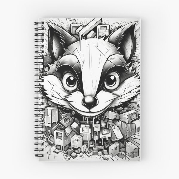 Item preview, Grafitti Inspiration Street Art Raccoon Geometry Graffiti designed and sold by Toms Tee.