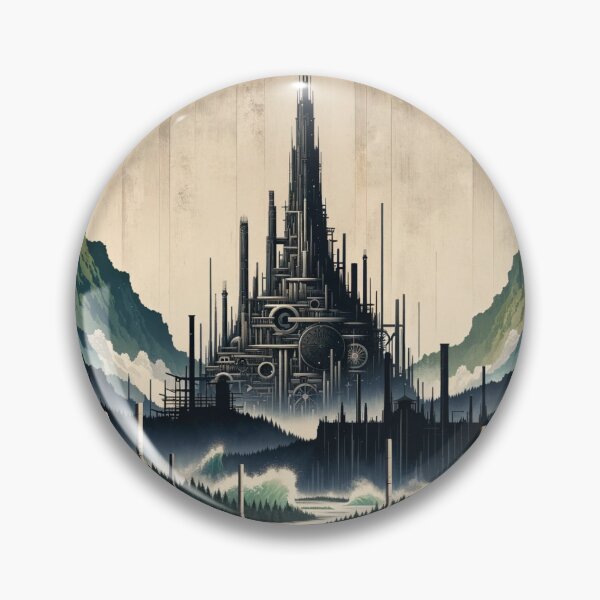Item preview, Isengard Reimagined: Japandi-Inspired Industrial Elegance designed and sold by MythicBiscuit.