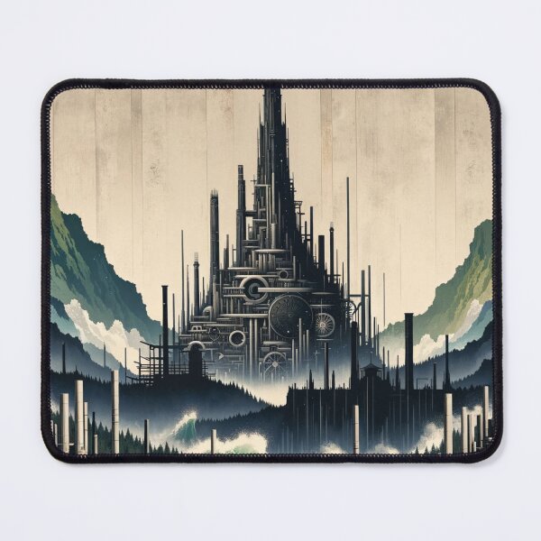 Item preview, Isengard Reimagined: Japandi-Inspired Industrial Elegance designed and sold by MythicBiscuit.