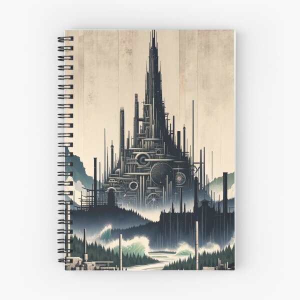 Item preview, Isengard Reimagined: Japandi-Inspired Industrial Elegance designed and sold by MythicBiscuit.