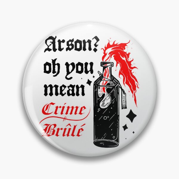 Item preview, Crime brûlé, pun rebel design designed and sold by GoblinGoblin.