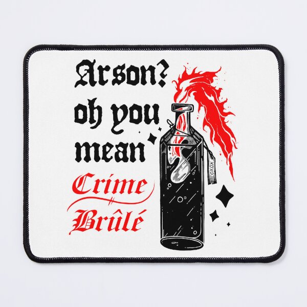 Item preview, Crime brûlé, pun rebel design designed and sold by GoblinGoblin.