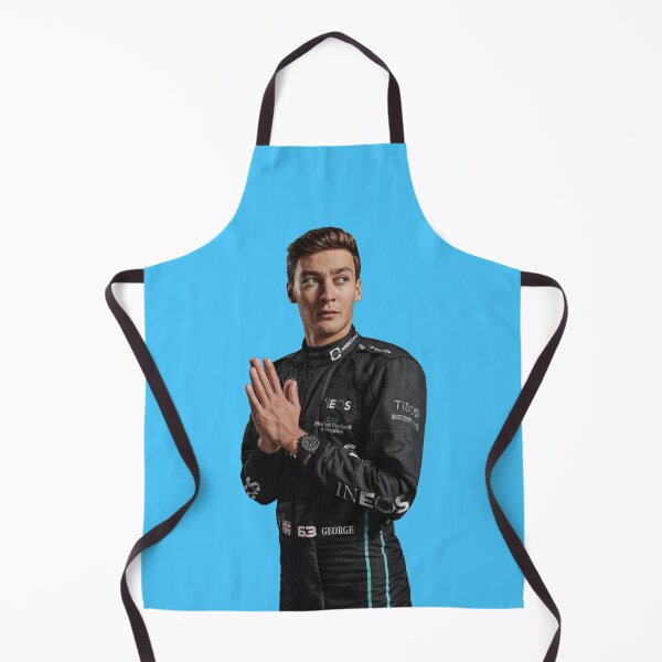 Item preview, George F1 Driver in Black Race Suit Photoshoot Lewis Hamilton's Teammate designed and sold by FormulaGTee1.