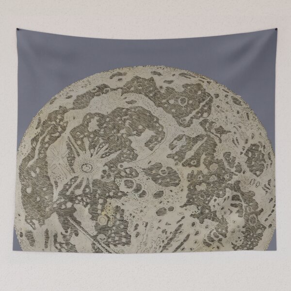 Item preview, Map of the Moon - Traditional Japanese Illustration designed and sold by HistorySimple.