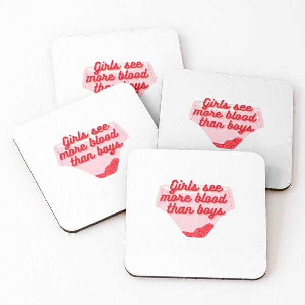 Item preview, Girls see more blood than boys designed and sold by WarholWhiz.