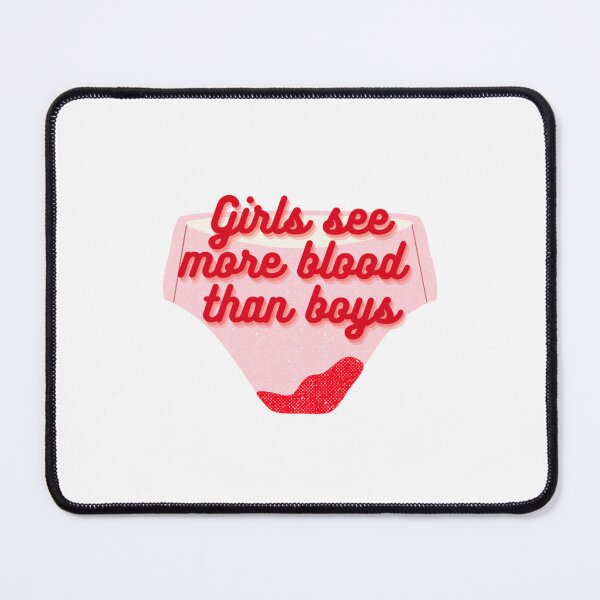 Item preview, Girls see more blood than boys designed and sold by WarholWhiz.