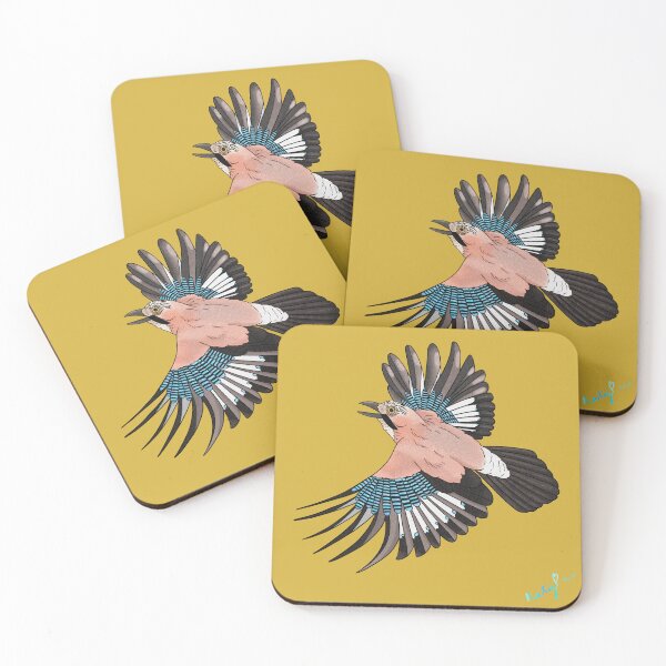 Item preview, Eurasian Jay, fly, fly away. Gold designed and sold by Naty Design Prague.