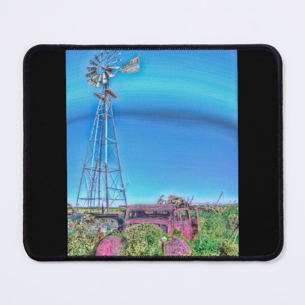 Item preview, Windmill Field Car Big Sky Alberta designed and sold by ColdCreekCanvas.