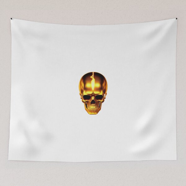 Item preview, neon gold skull designed and sold by Wxjtecki.