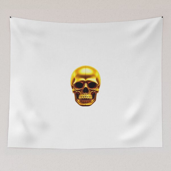 Item preview, neon gold skull designed and sold by Wxjtecki.