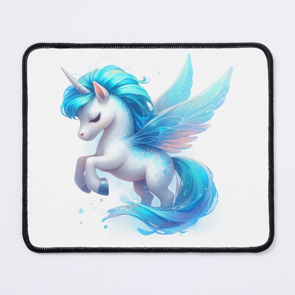 Item preview, Blue Flying Rainbow Unicorn V1 designed and sold by CHIBI_POPZ.