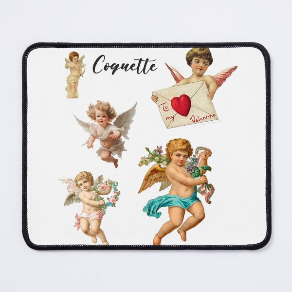 Item preview, coquette aesthetic cherub valentines designed and sold by Vivalavidashop.