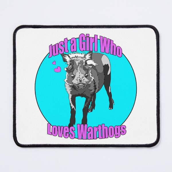 Item preview, Just a Girl Who Loves Warthogs | Gift for Warthog Lover designed and sold by Marian Murdoch.