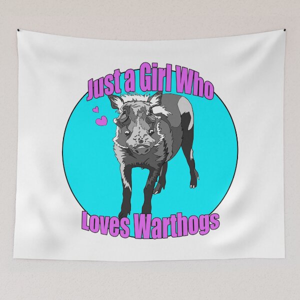 Item preview, Just a Girl Who Loves Warthogs | Gift for Warthog Lover designed and sold by Marian Murdoch.