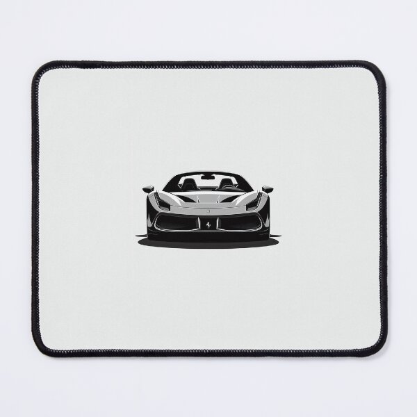 Item preview, Elegant black and white Ferrari illustration designed and sold by Juicingmania.