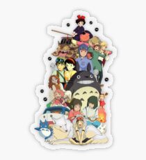 Ghibli-Filme Transparenter Sticker